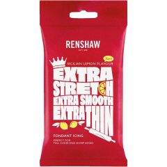 Renshaw Fondant Extra 1kg White with Sicilian Lemon flavour