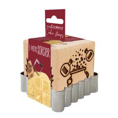 ScrapCooking Wizard Wooden Cookie Stamp and Cutter