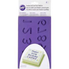 Wilton Fondant & Gum Paste Mould Letters/Numbers set/4
